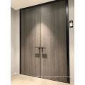 Aluminum Frame Melamine HPL Flush Hollow Core Wooden Door